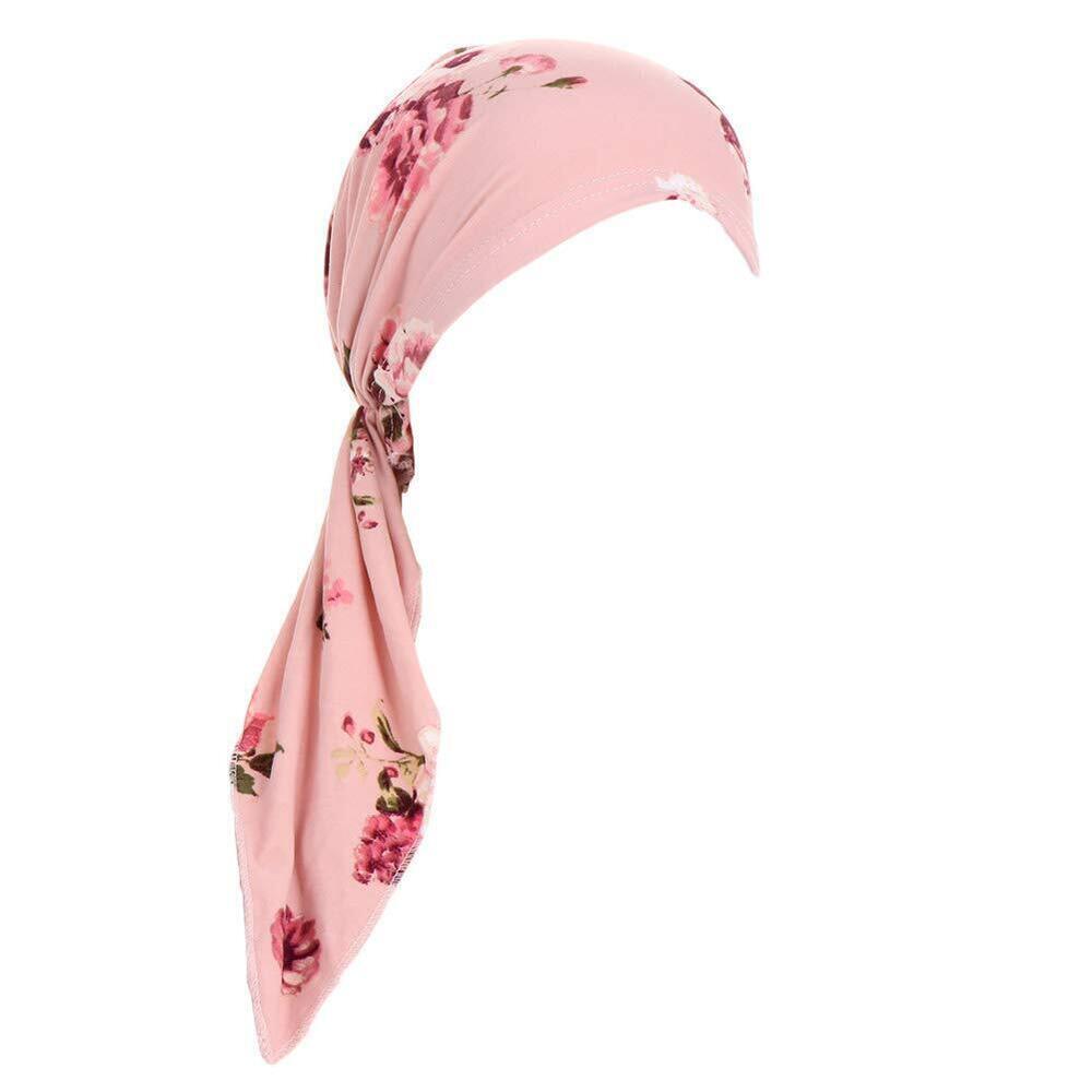 8218 Pre-Tied Bandana Turban Hat Chemo Cancer Headscarf Headwraps Headwear